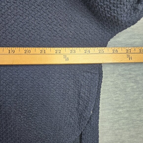 Deletta Anthropologie Sz L Side Snap Button Textured Knit Boxy Back Cutout Top - Picture 3 of 9